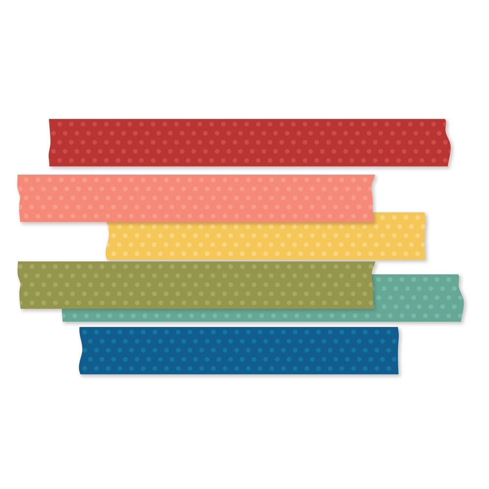 Simple Stories Color Vibe Washi Tape 6/Pkg-Bolds