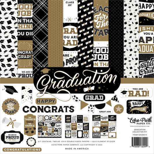 Echo Park Collection Kit 12"X12"-Graduation