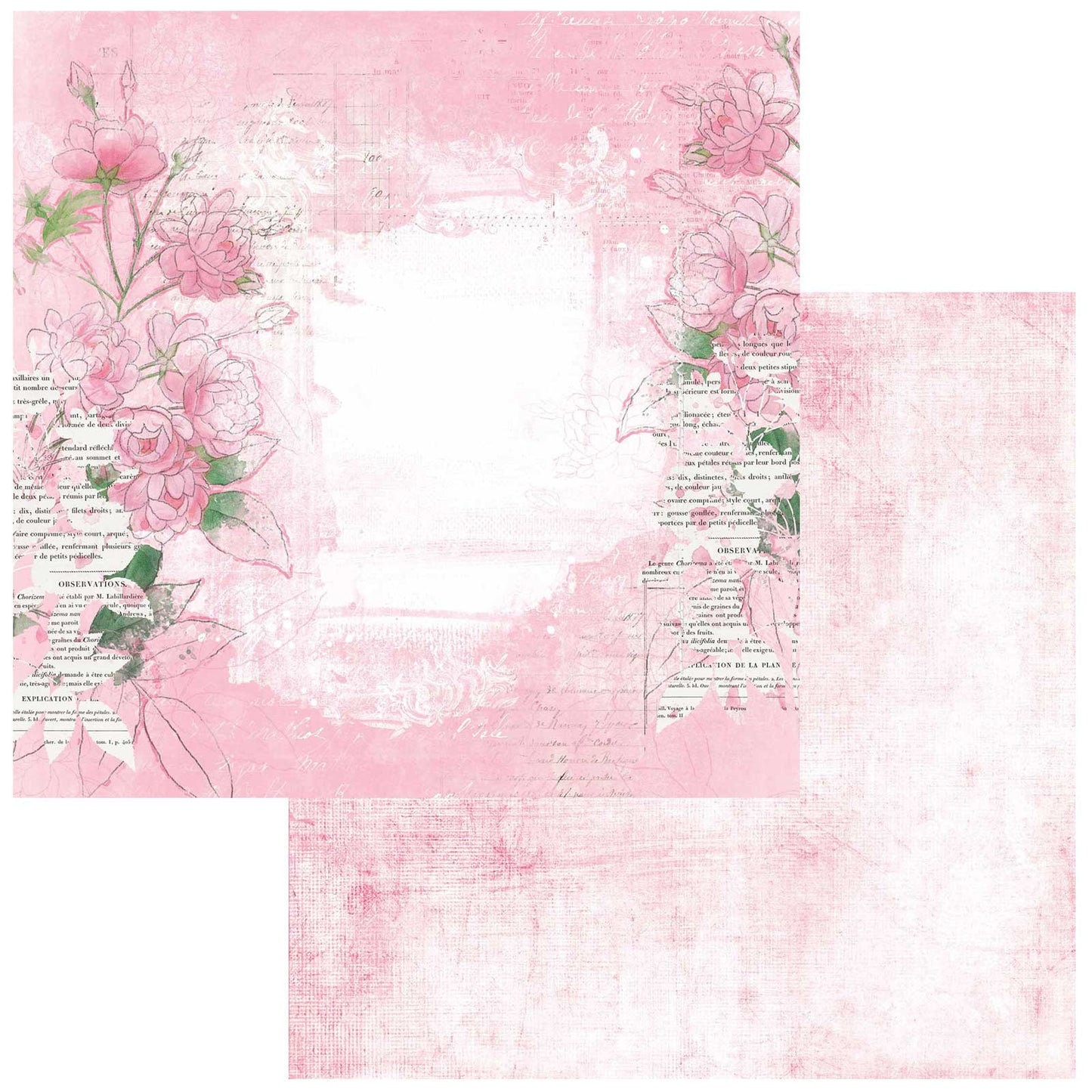 Color Swatch: Blossom Double-Sided Cardstock 12"X12"-Select Style