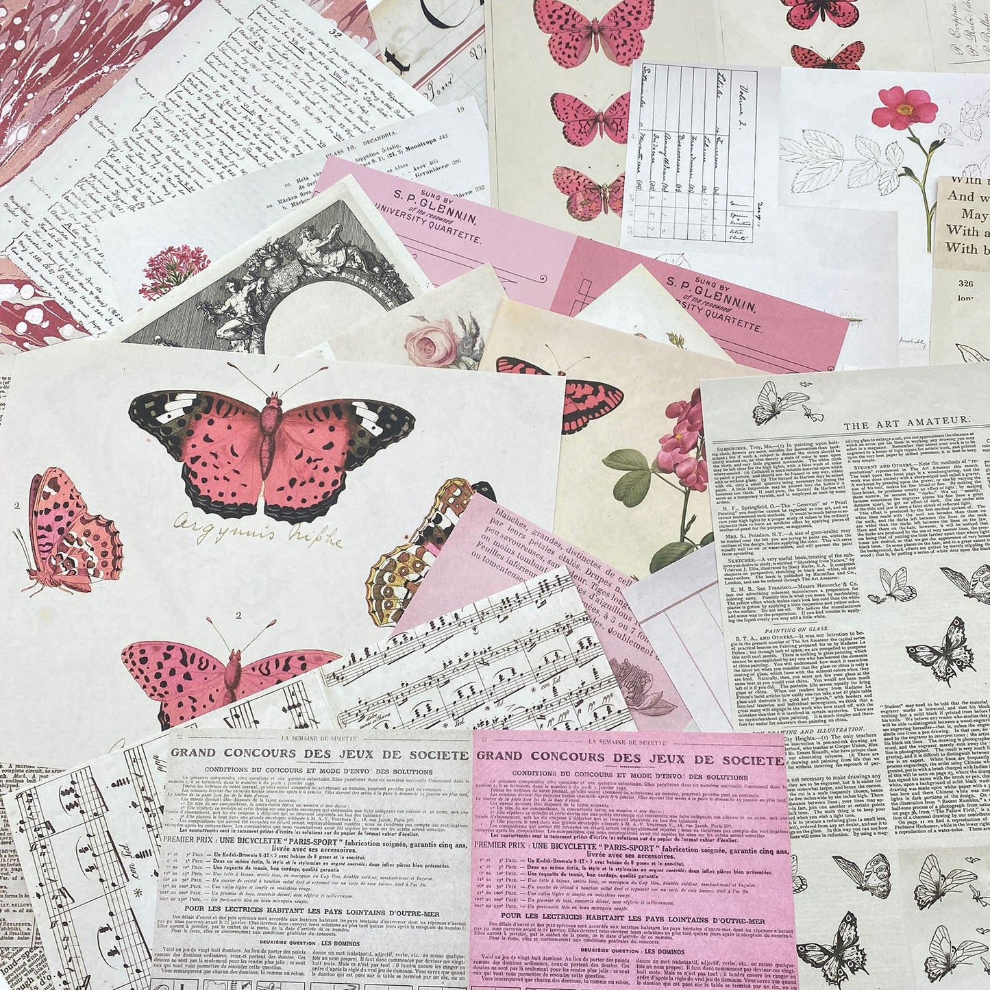 49 And Market Collage Sheets 6"X8" 40/Pkg-Color Swatch: Blossom