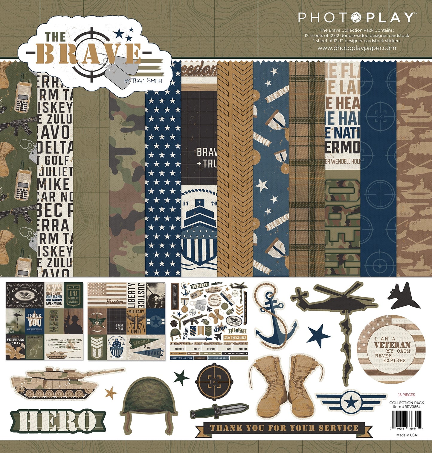 PhotoPlay Collection Pack 12"X12"-The Brave