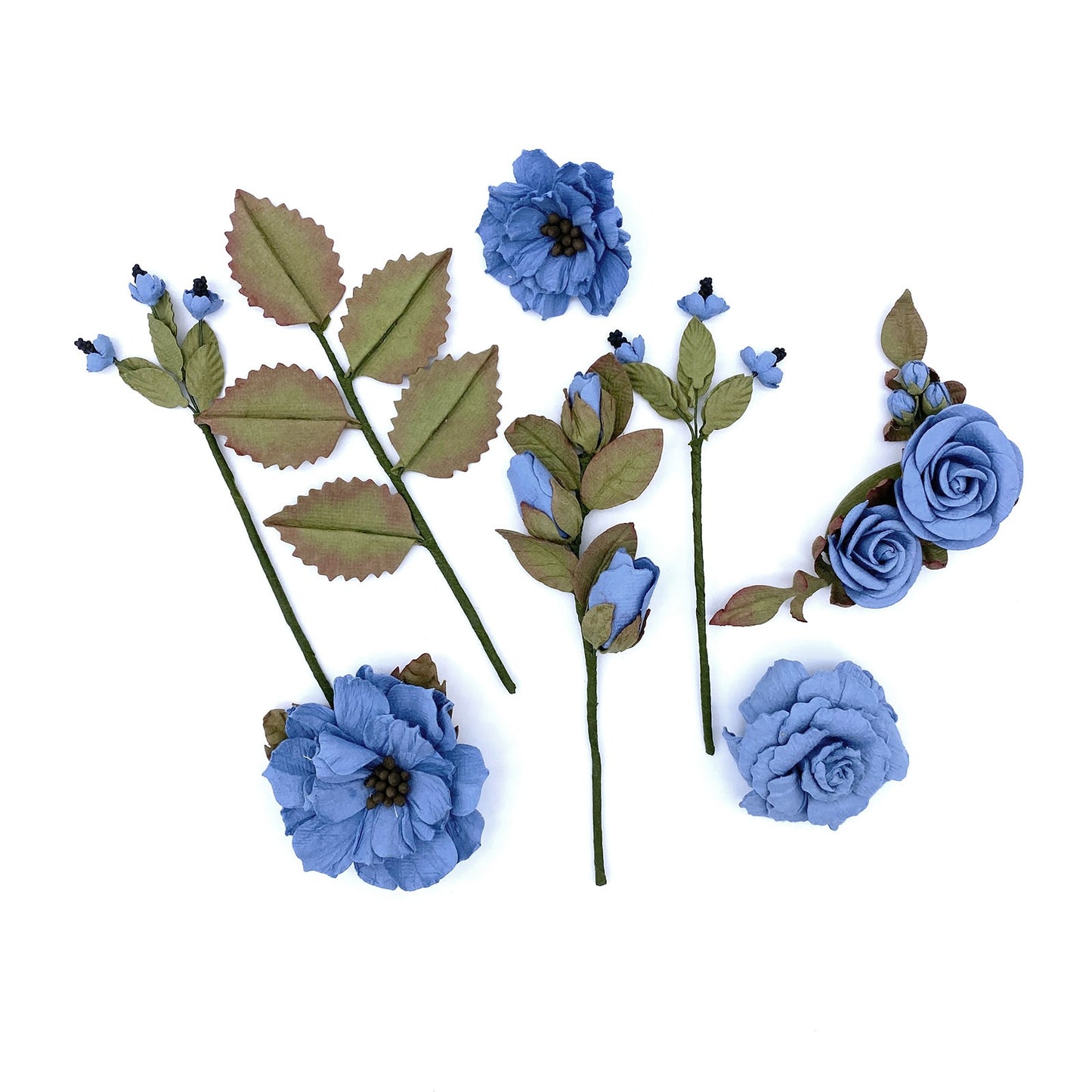 49 And Market Nature's Bounty Paper Flowers-Cornflower
