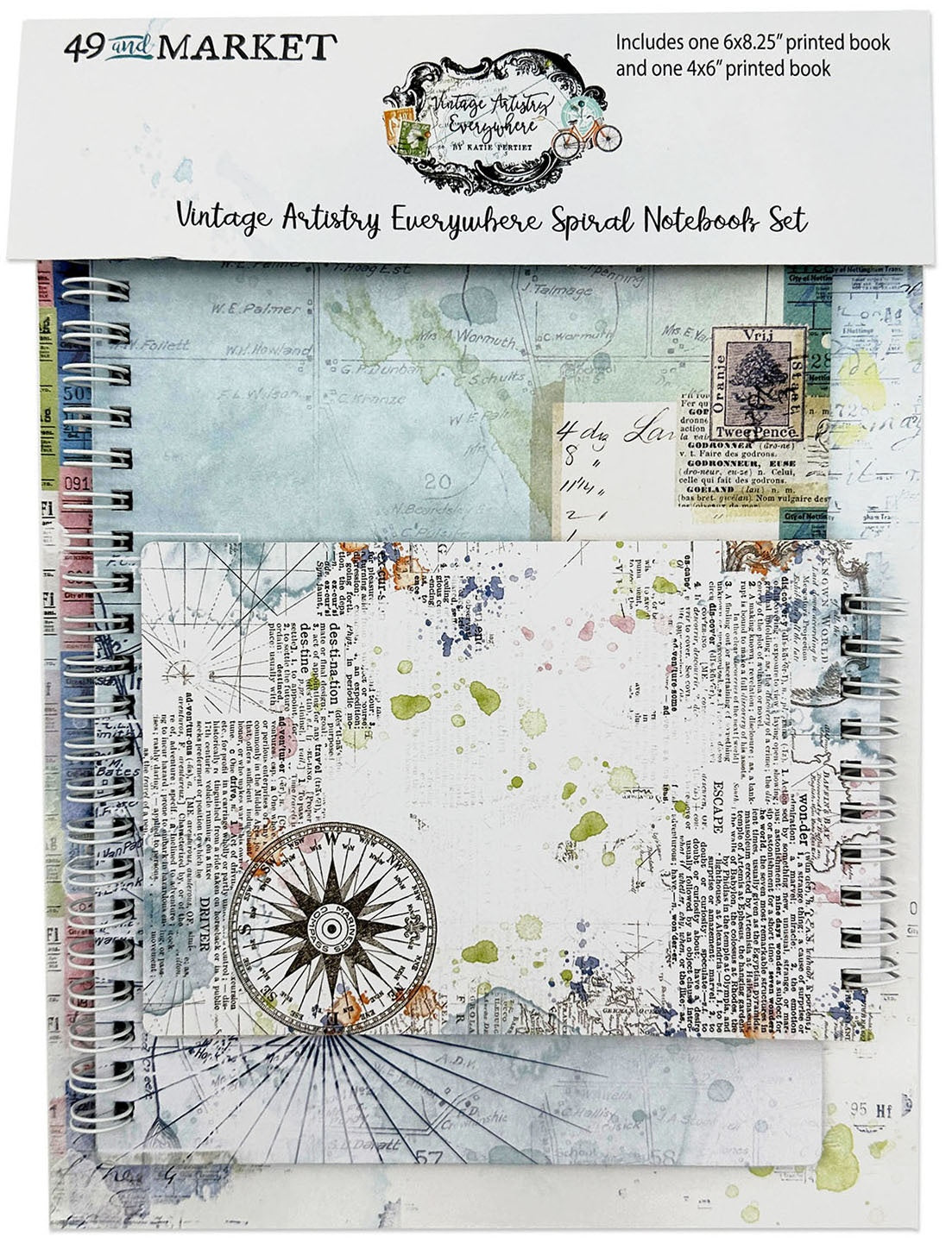 Vintage Artistry Everywhere Spiral Notebook Set-