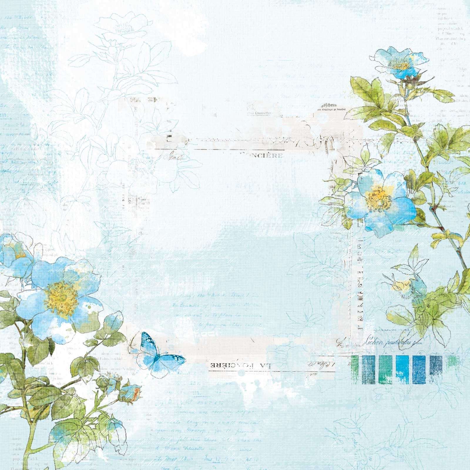 Color Swatch: Ocean Double-Sided Cardstock 12"X12"-#1