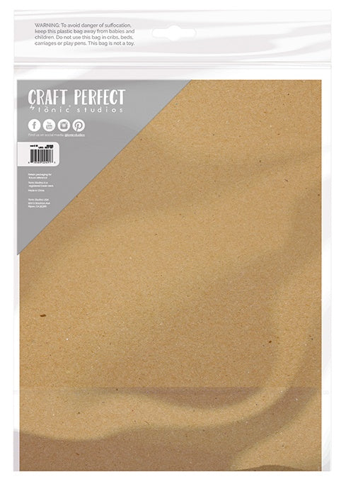Craft Perfect Kraft Cardstock 8.5"X11" 10/Pkg-Brown
