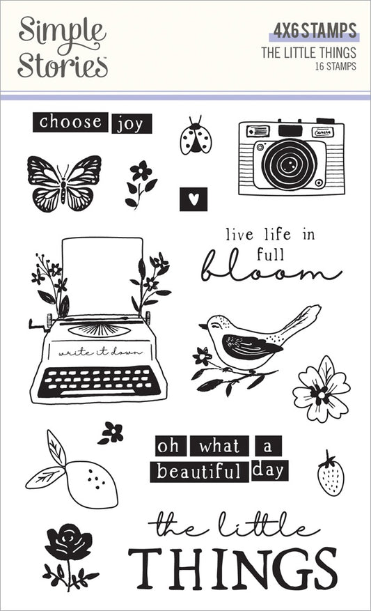 The Little Things Photopolymer Clear Stamps-16/Pkg