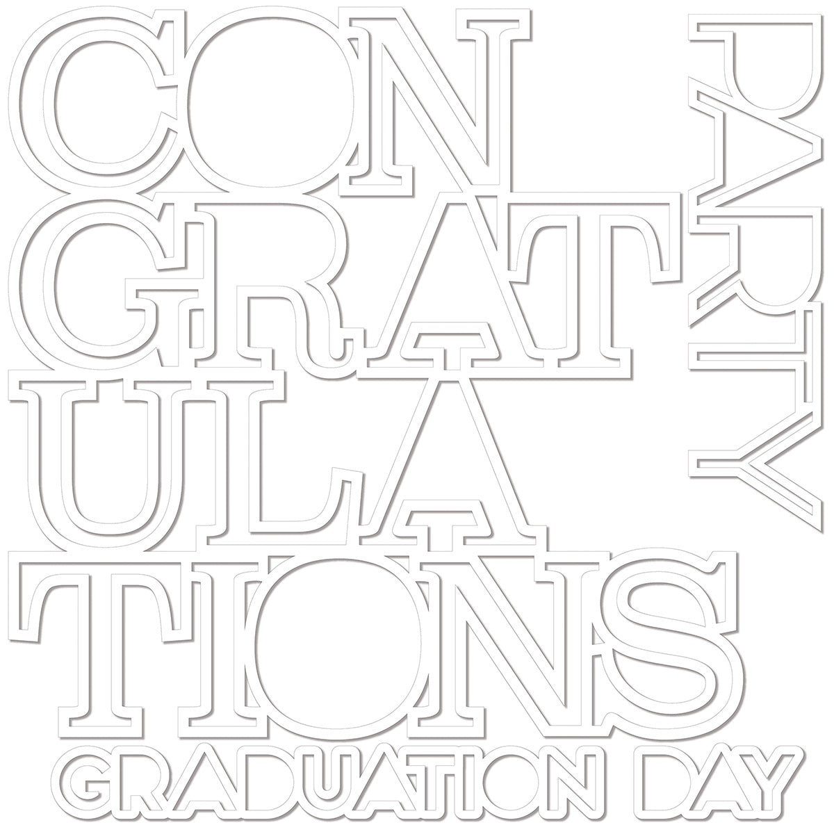 Bella Blvd Cap & Gown Cut-Outs-Congratulations