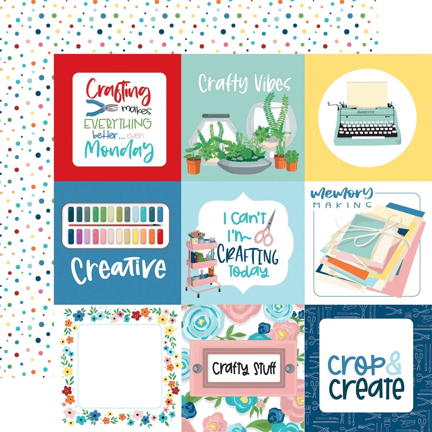 Happy Crafting Double-Sided Cardstock 12"X12"-Select Style