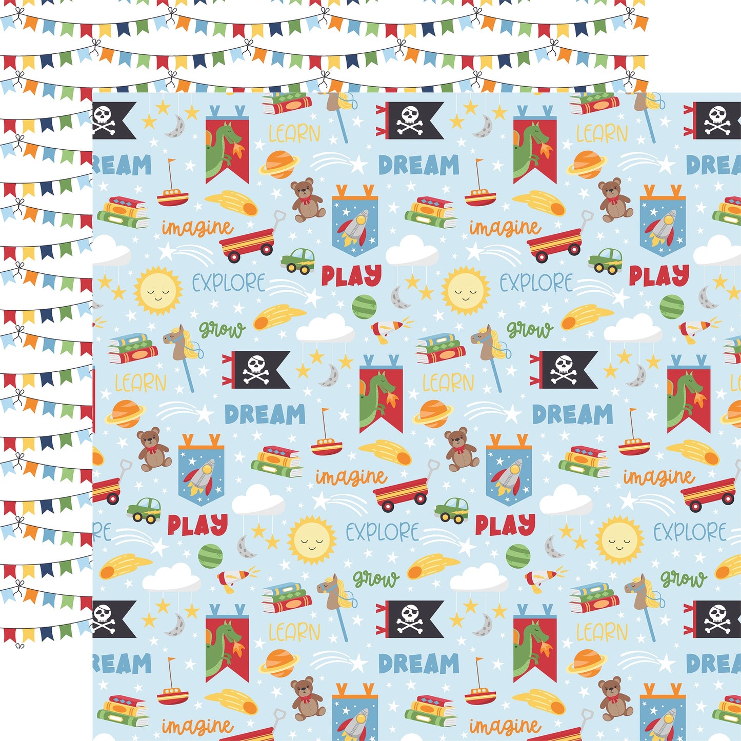 My Little Boy Double-Sided Cardstock 12"X12"-Select Style