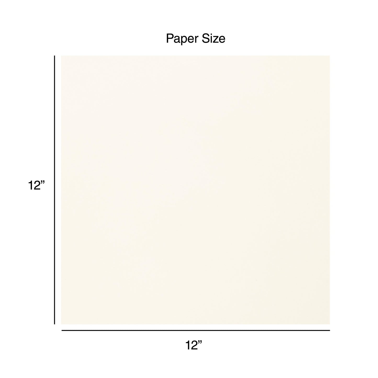 Harmony Hues 65# Cardstock 12"X12" 50/Pkg-Ivory