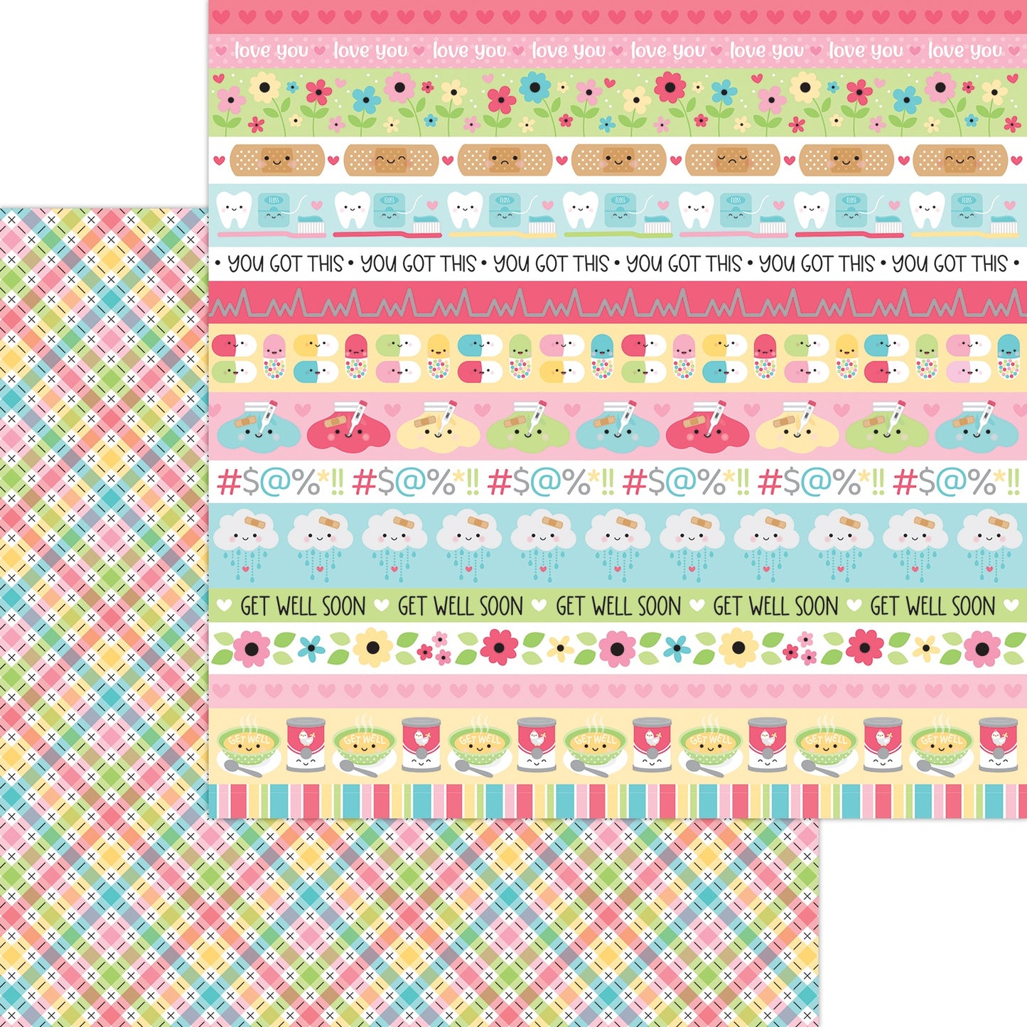 Happy Healing Double-Sided Cardstock 12"X12"-Select Style