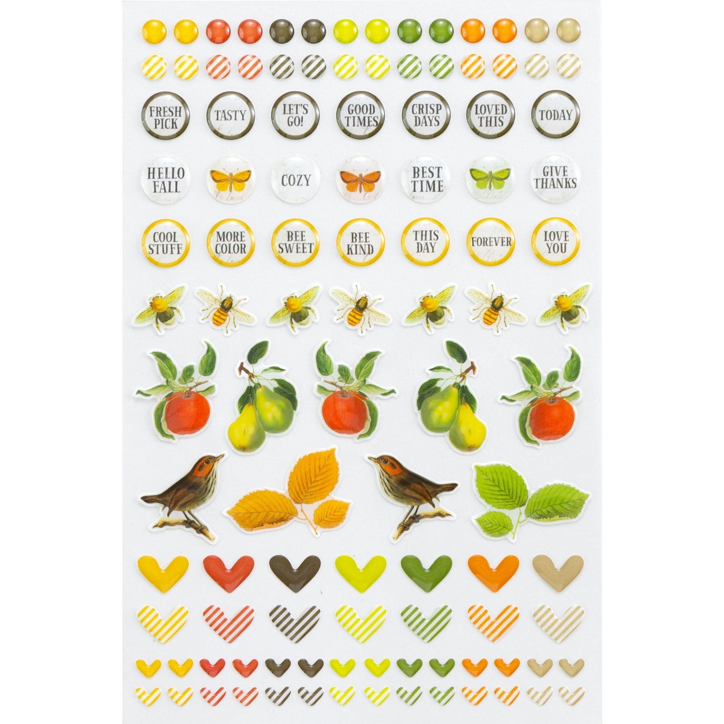 49 And Market Epoxy Stickers-Vintage Orchard Wishing Bubble