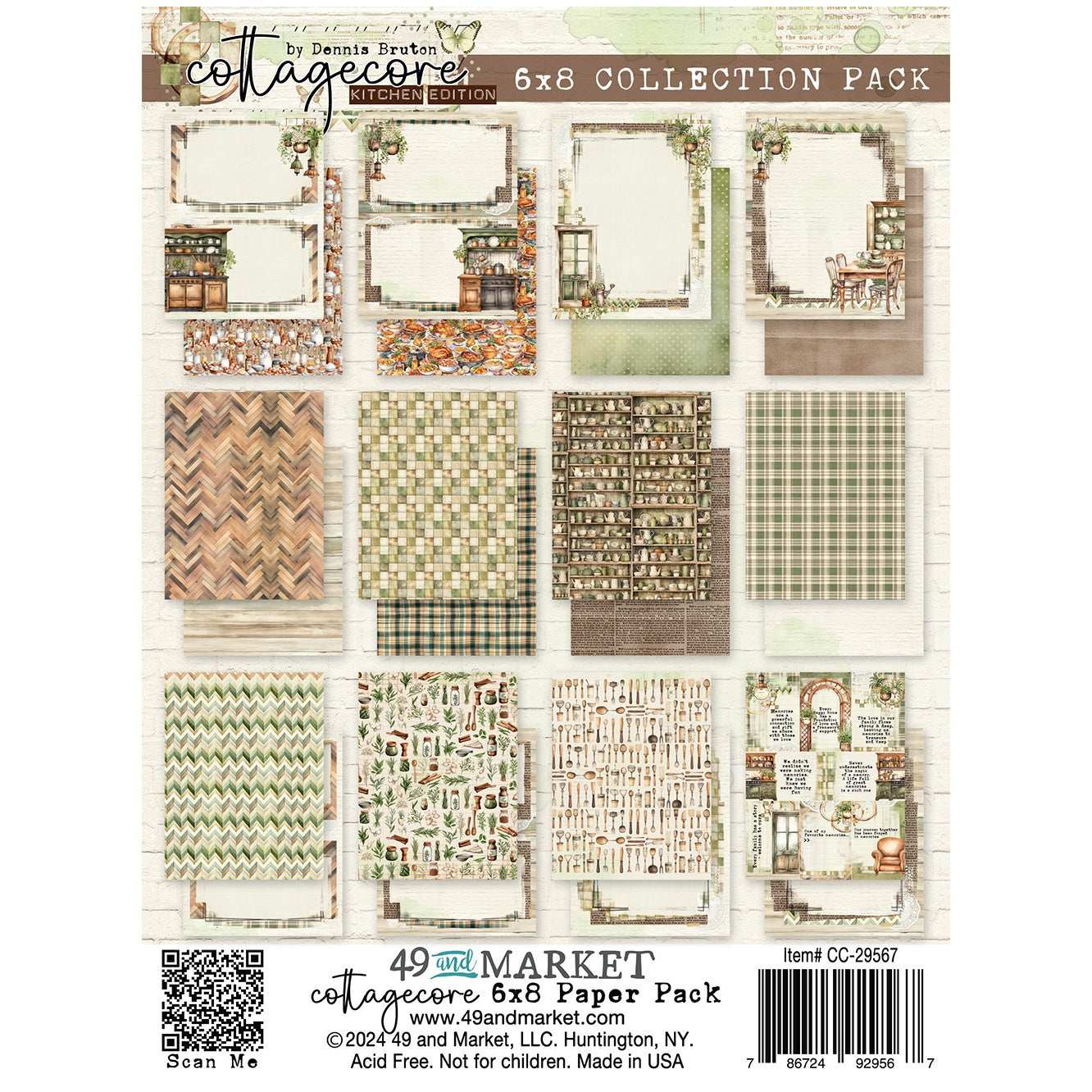49 And Market Collection Pack 6"X8"-Cotttagecore