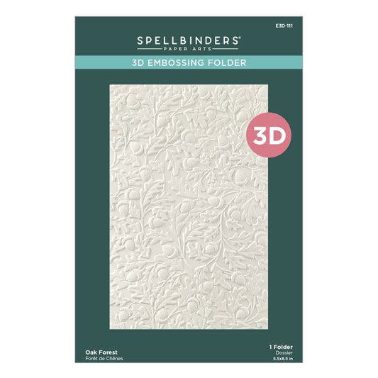 Spellbinders 3D Embossing Folder -Oak Forest