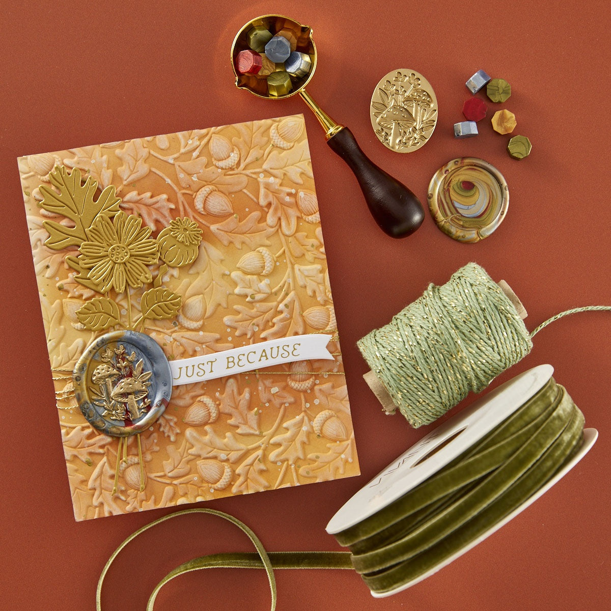 Spellbinders 3D Embossing Folder -Oak Forest
