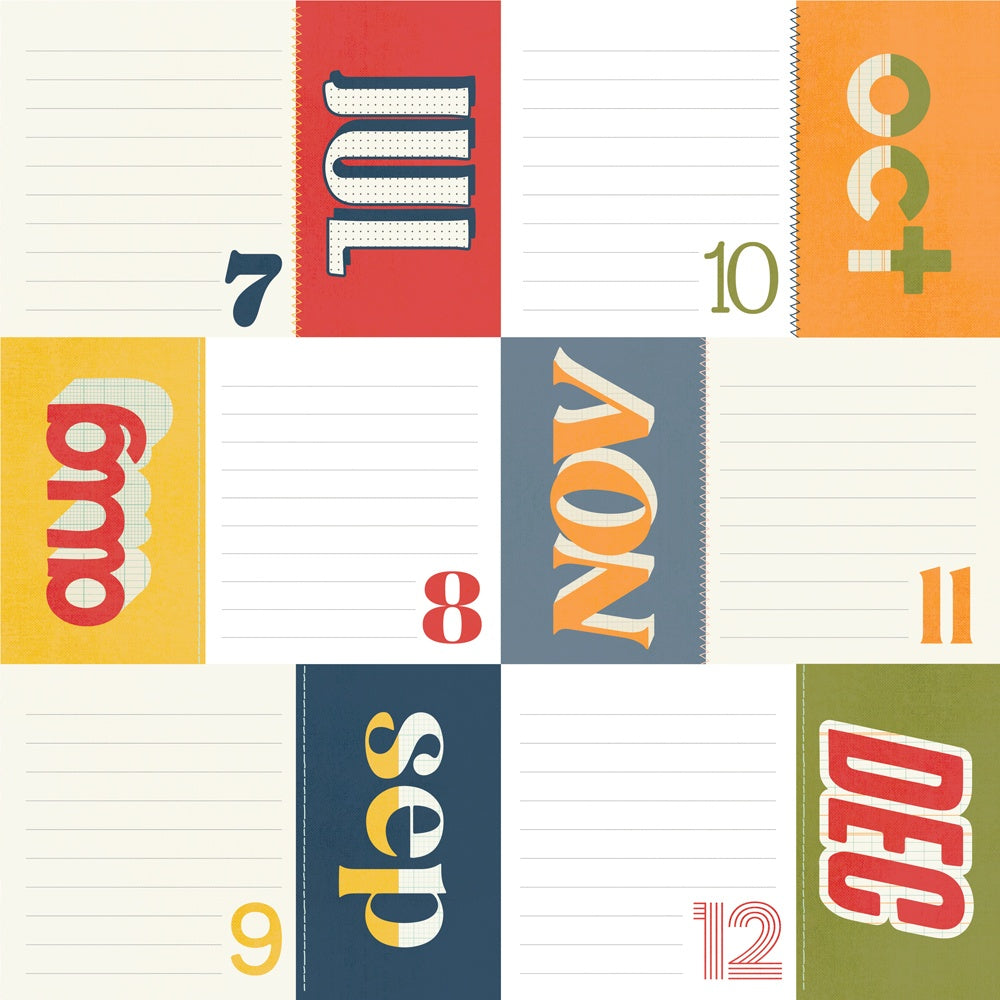 For the Record Double-Sided Cardstock 12"X12"-