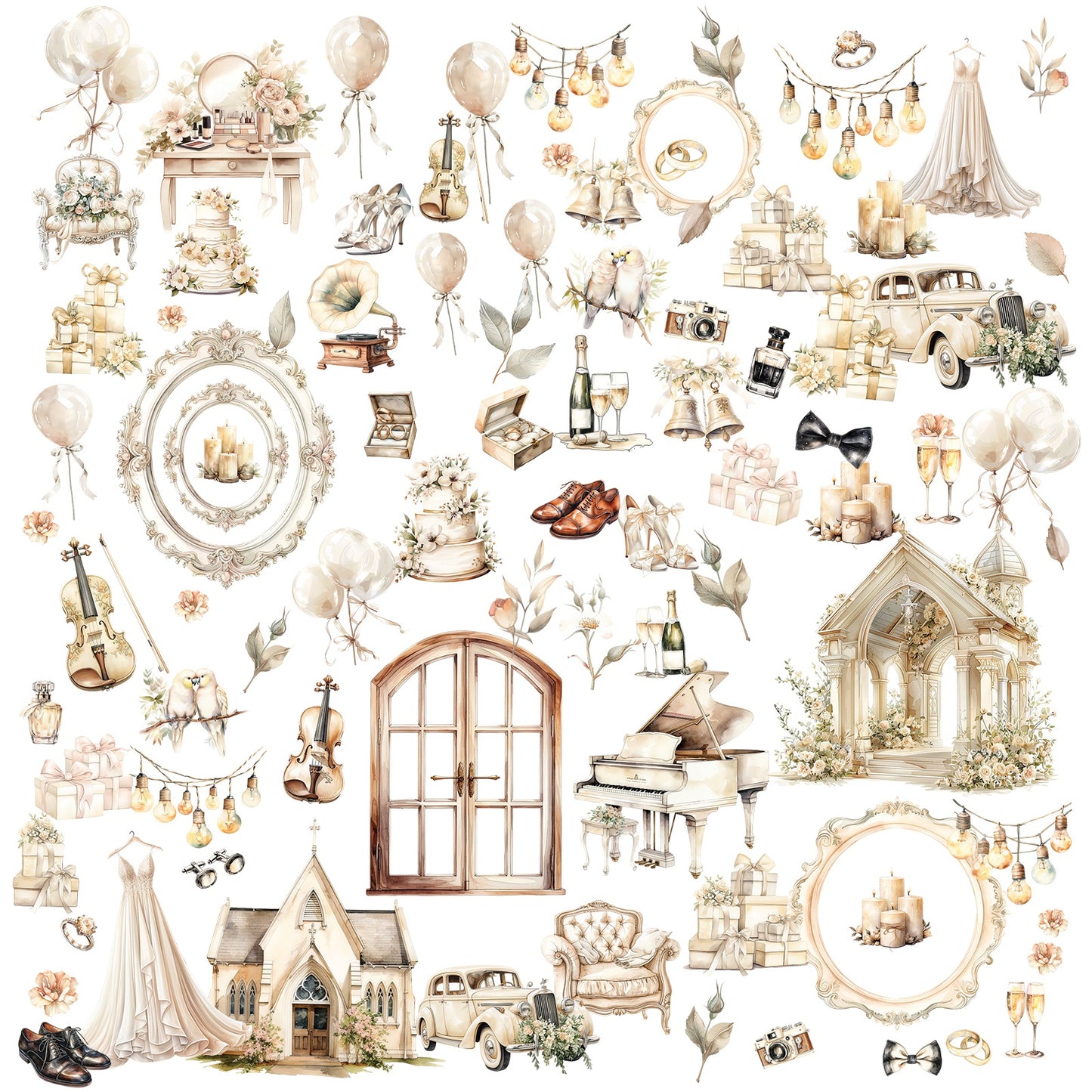 49 And Market Laser Cut Outs-Elements, One Perfect Day