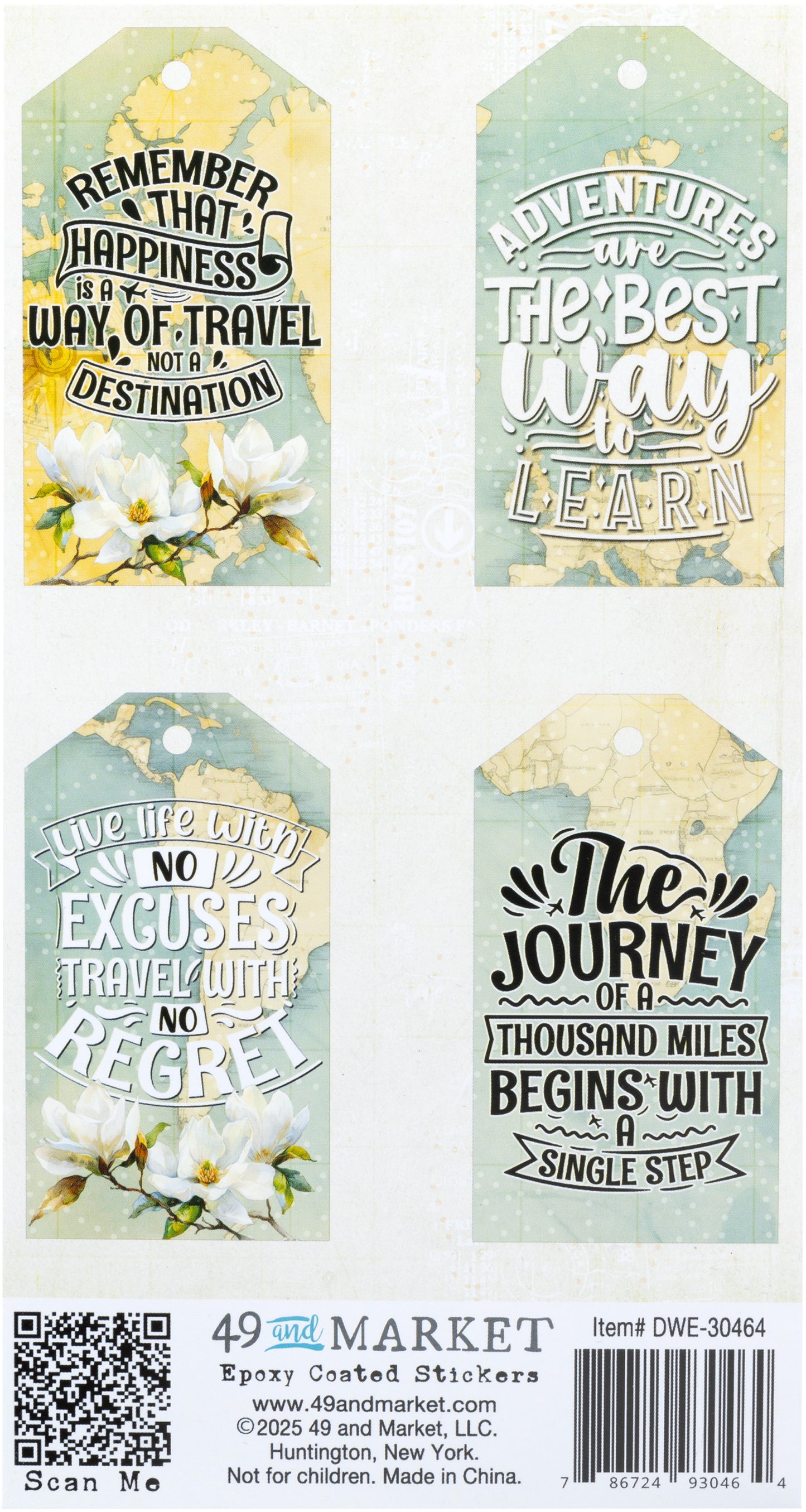 49 And Market Epoxy Stickers-Wanderlust Explorer