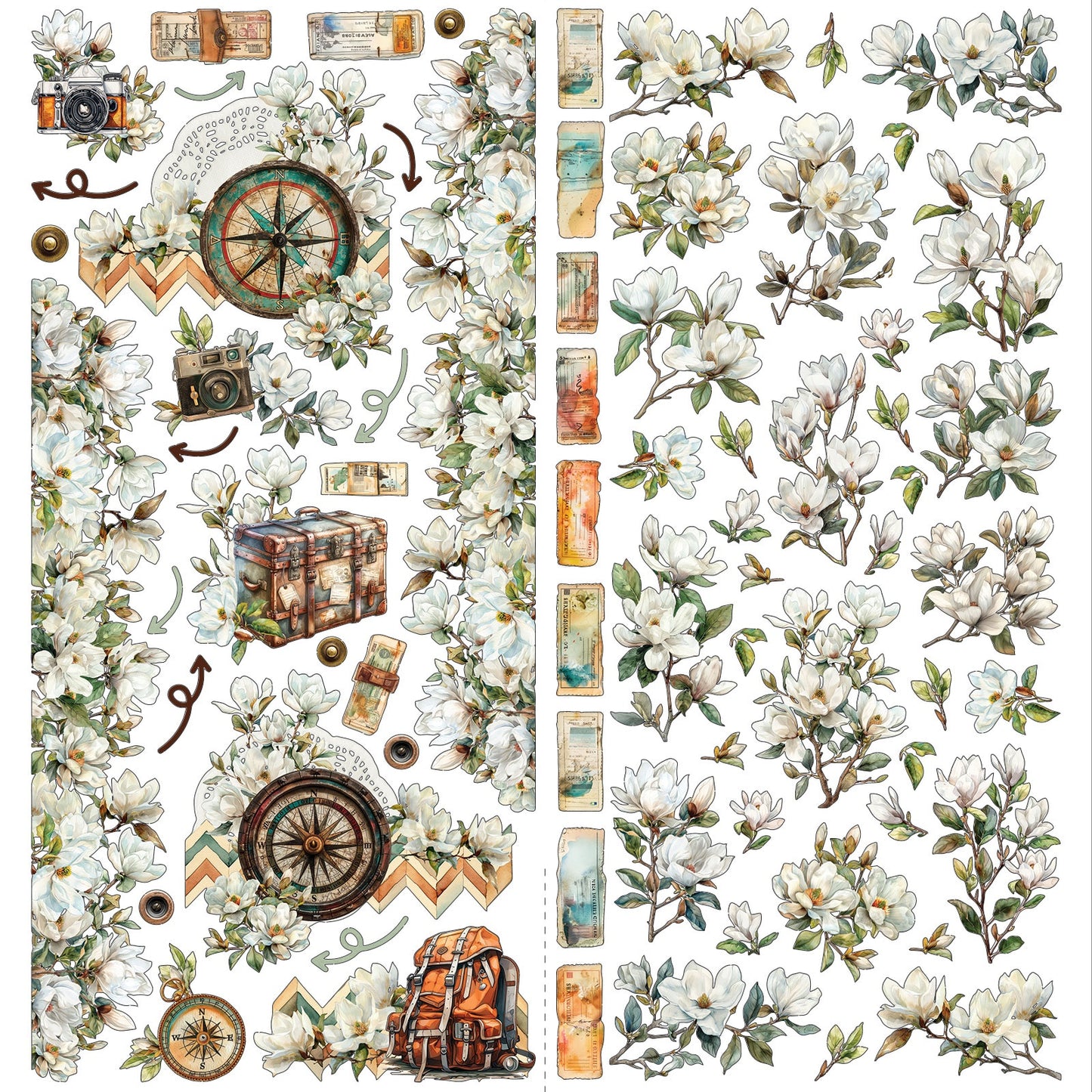 49 And Market Laser Cut Outs-Elements, Wanderlust Explorer
