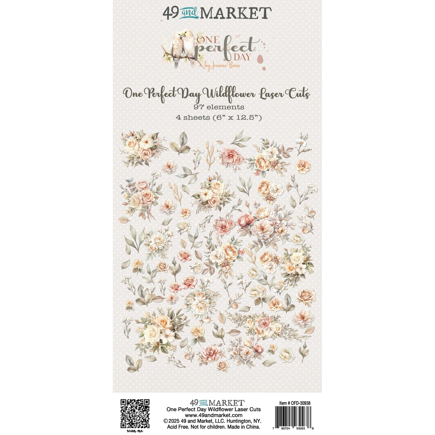 49 And Market Laser Cut Outs-Wildflowers, One Perfect Day