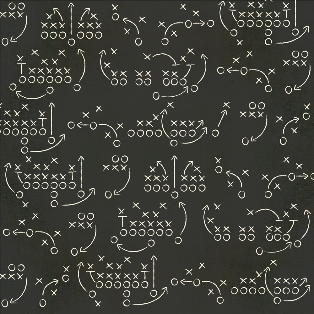Simple Stories Football Double-Sided Cardstock 12"X12"- Select Style