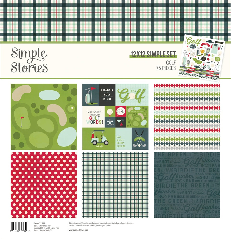 Simple Stories Collection Kit 12"X12"-Golf