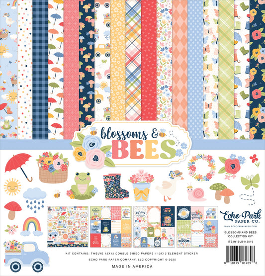 Echo Park Collection Kit 12"X12"-Blossoms And Bees