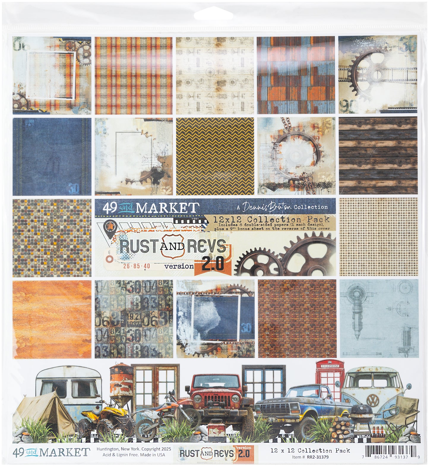 49 And Market Collection Pack 12"X12"-Rust & Revs 2.0
