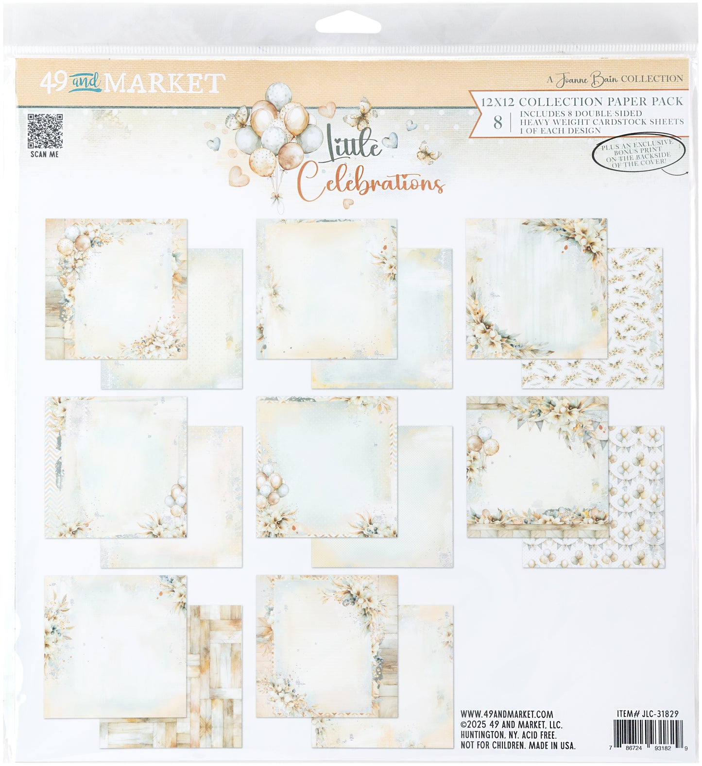 49 And Market Collection Pack 12"X12"-Little Celebrations