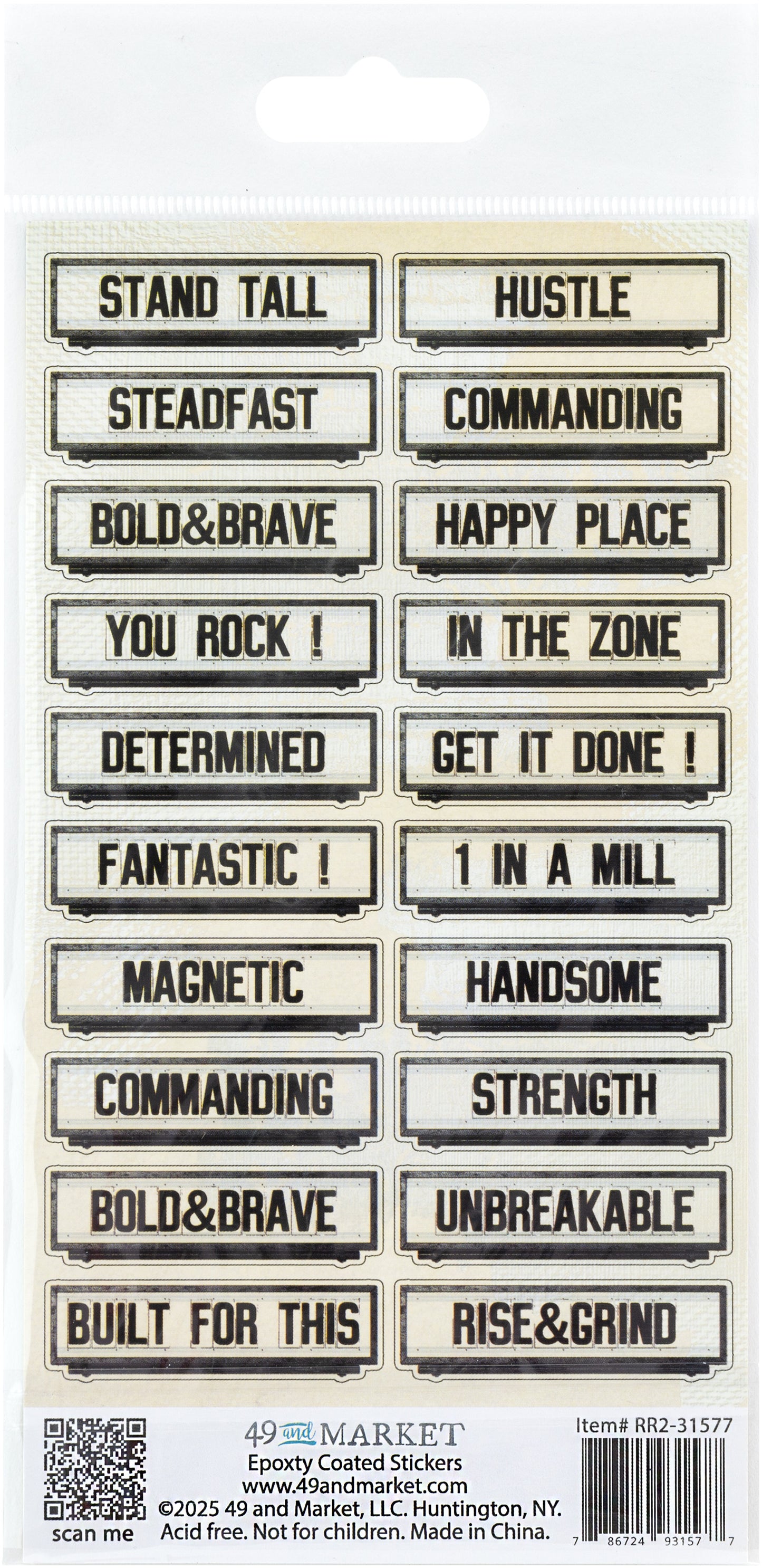 49 And Market Epoxy Stickers-Rust & Revs 2.0