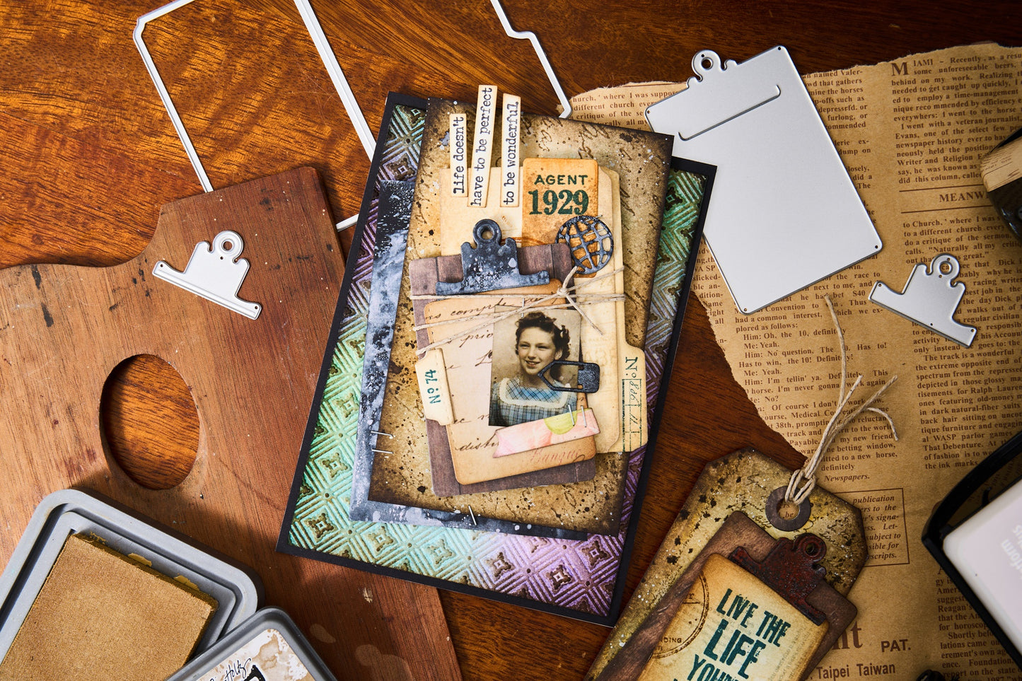 Sizzix Thinlits Die Set 24/Pkg by Tim Holtz-Vault Noteworthy