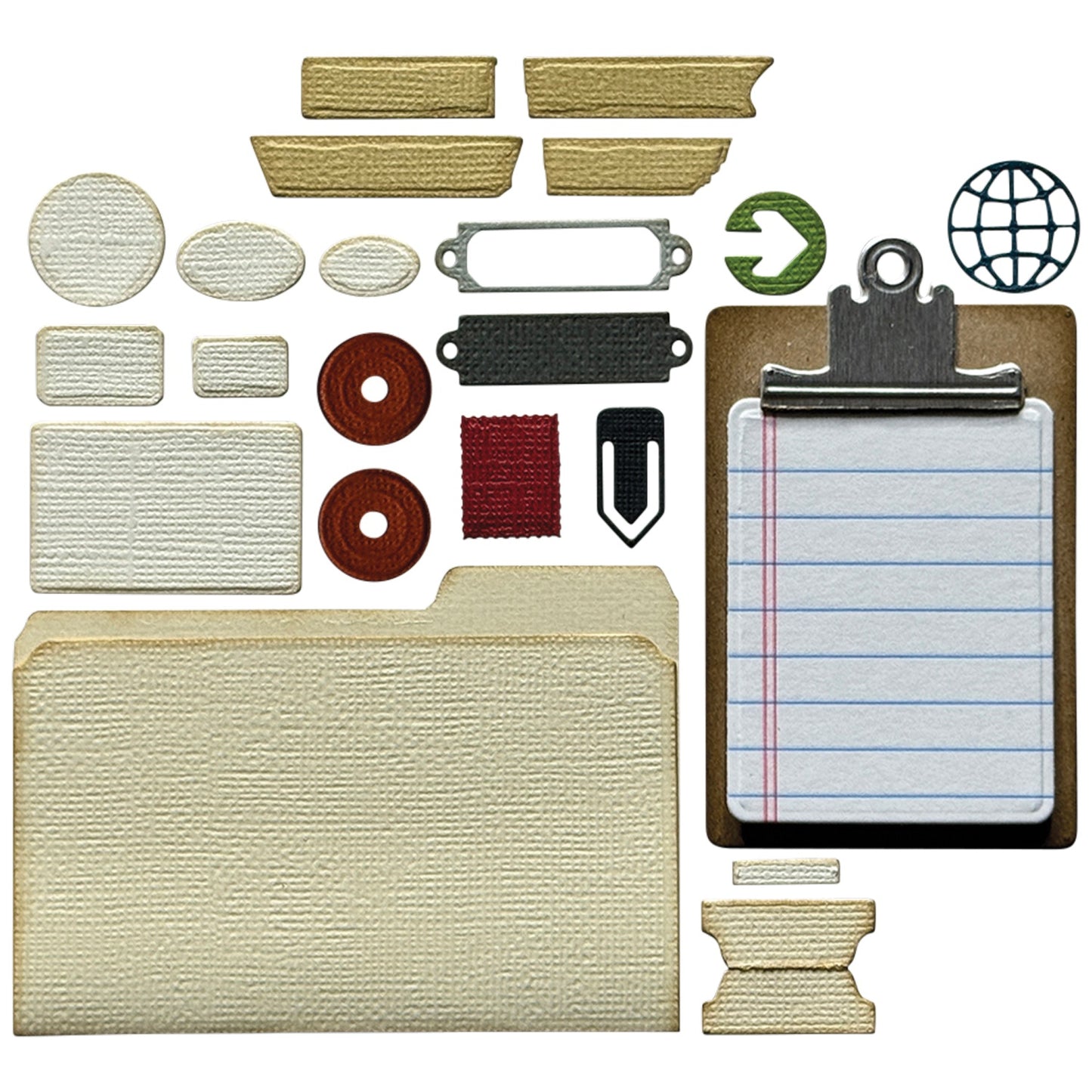 Sizzix Thinlits Die Set 24/Pkg by Tim Holtz-Vault Noteworthy