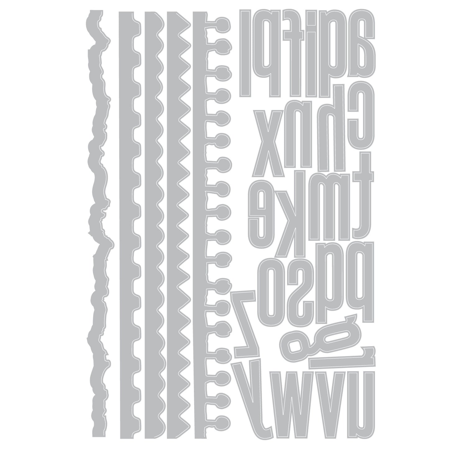Sizzix Thinlits Die Set 24/Pkg by Tim Holtz-Vault Edges