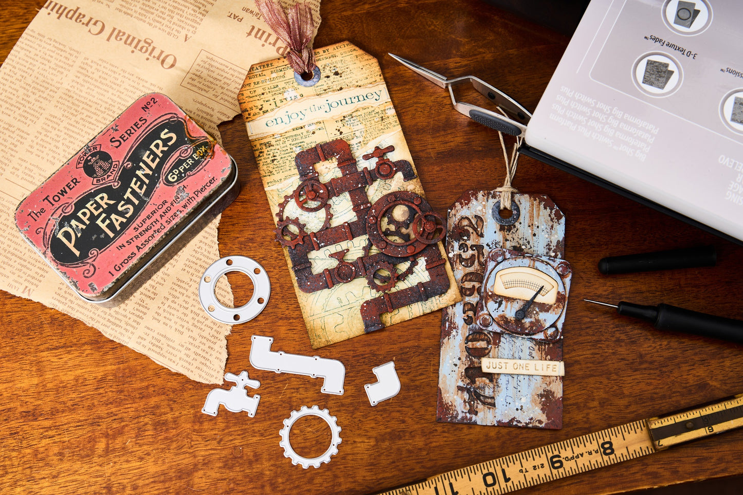 Sizzix Thinlits Die Set 37/Pkg by Tim Holtz-Vault Industrial