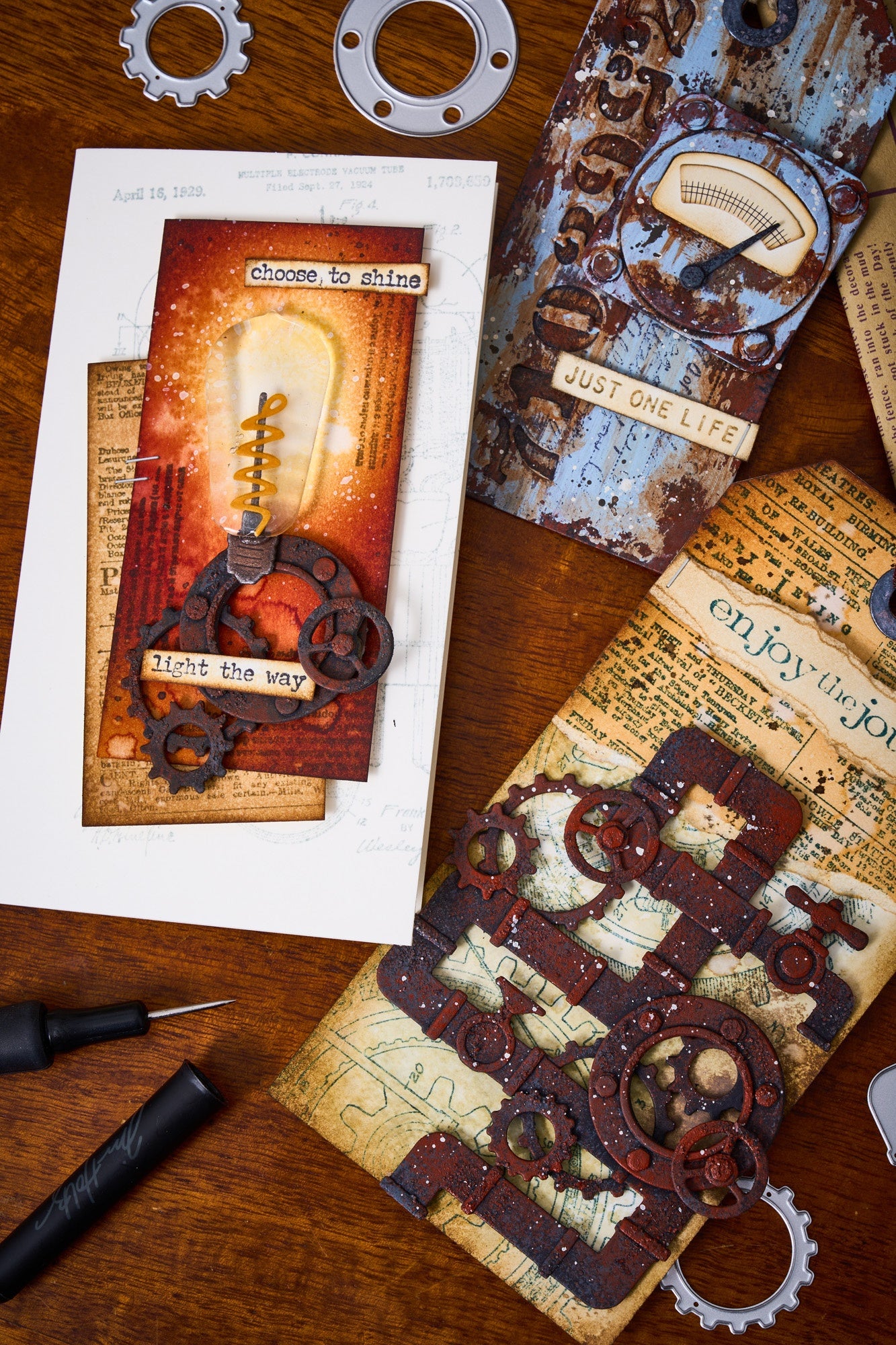 Sizzix Thinlits Die Set 37/Pkg by Tim Holtz-Vault Industrial