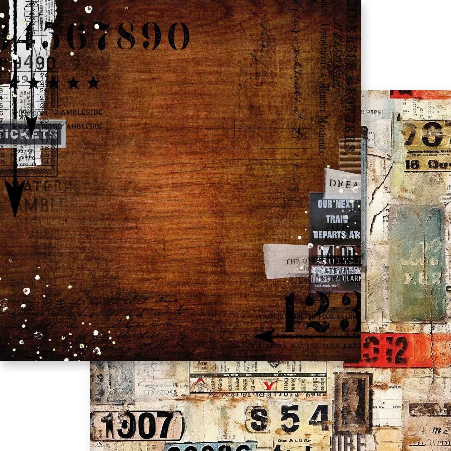 Memory Place Collection Pack 12"X12"-Industrial Chic