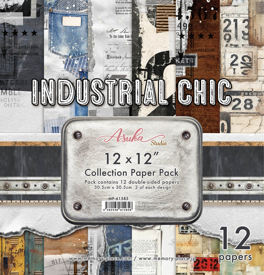 Memory Place Collection Pack 12"X12"-Industrial Chic
