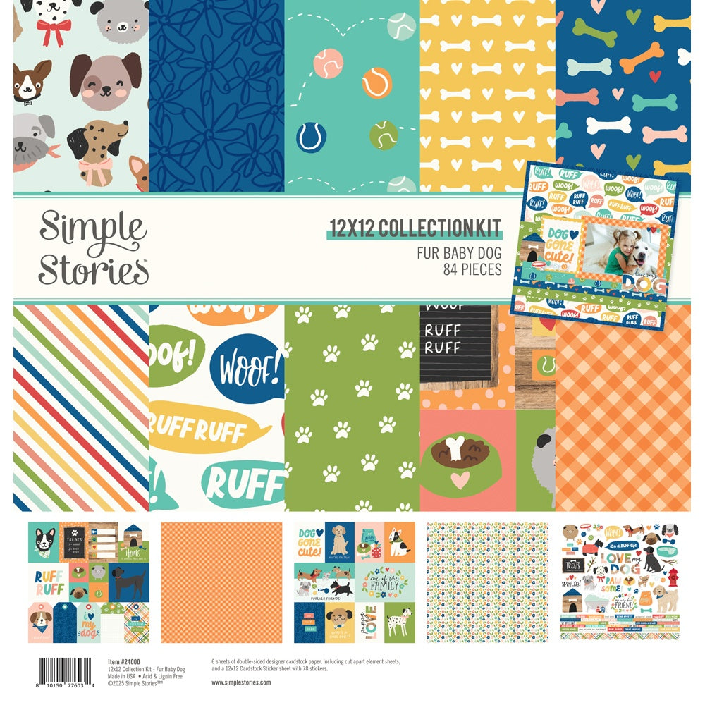 Simple Stories Collection Kit 12"X12"-Fur Baby Dog