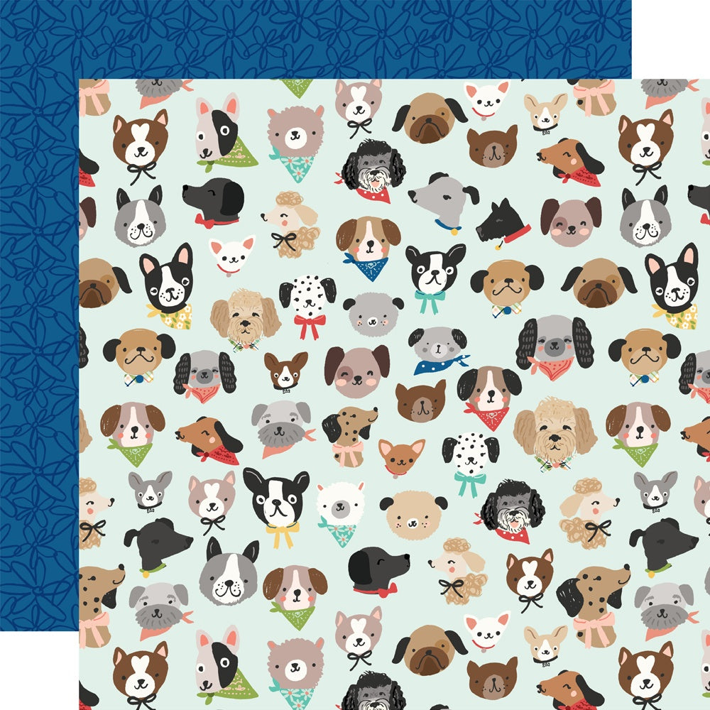 Fur Baby Dog Double-Sided Cardstock 12"X12"-