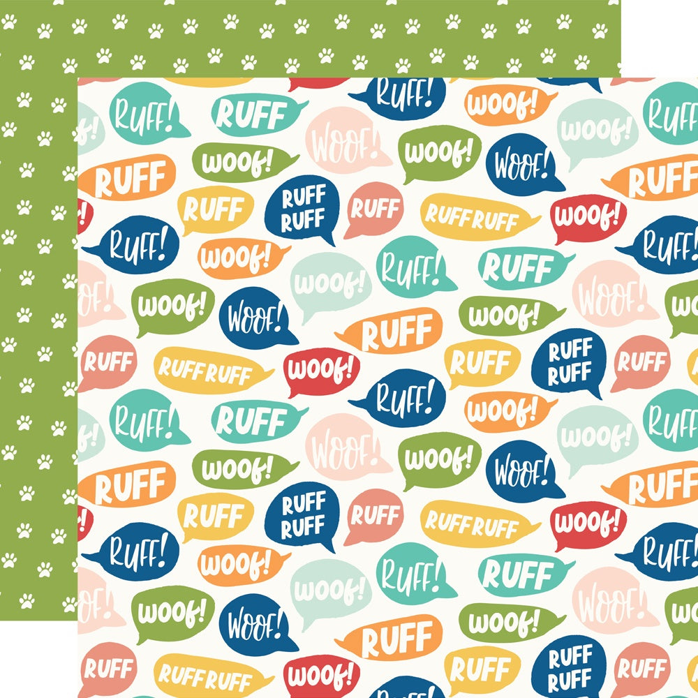 Fur Baby Dog Double-Sided Cardstock 12"X12"-
