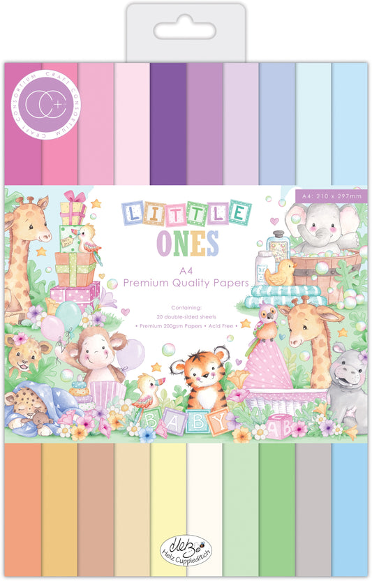 Craft Consortium Premium Paper Pad A4 10/Pkg-Little Ones