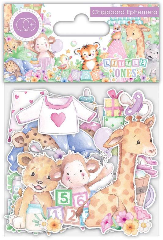 Craft Consortium Chipboard Ephemera 34/Pkg-Little Ones