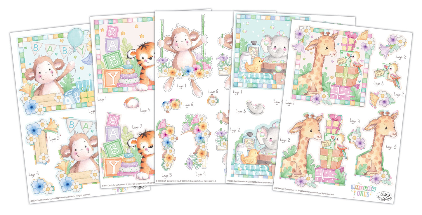 Craft Consortium 3D Decoupage Set-Little Ones