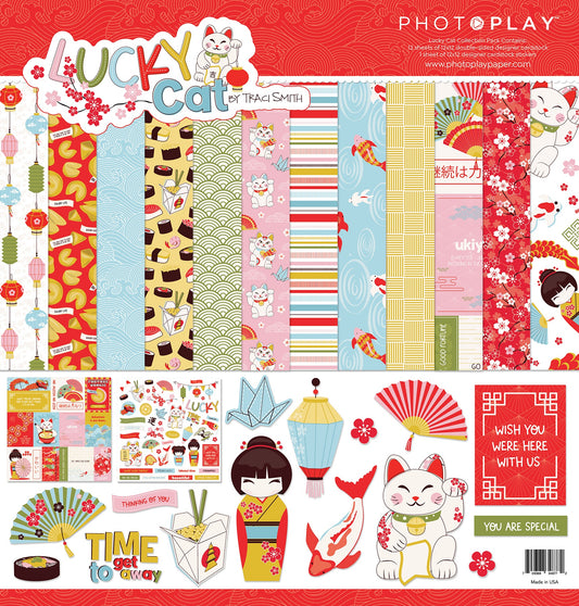 PhotoPlay Collection Pack 12"X12"-Lucky Cat