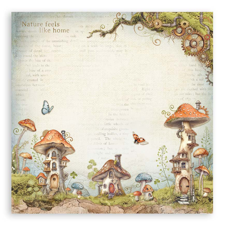 Stamperia Single-Sided Paper Pad 8"X8" 10/Pkg-Hidden Grove, 10 Designs/1 Each