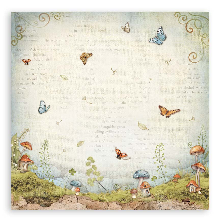 Stamperia Single-Sided Paper Pad 8"X8" 10/Pkg-Hidden Grove, 10 Designs/1 Each