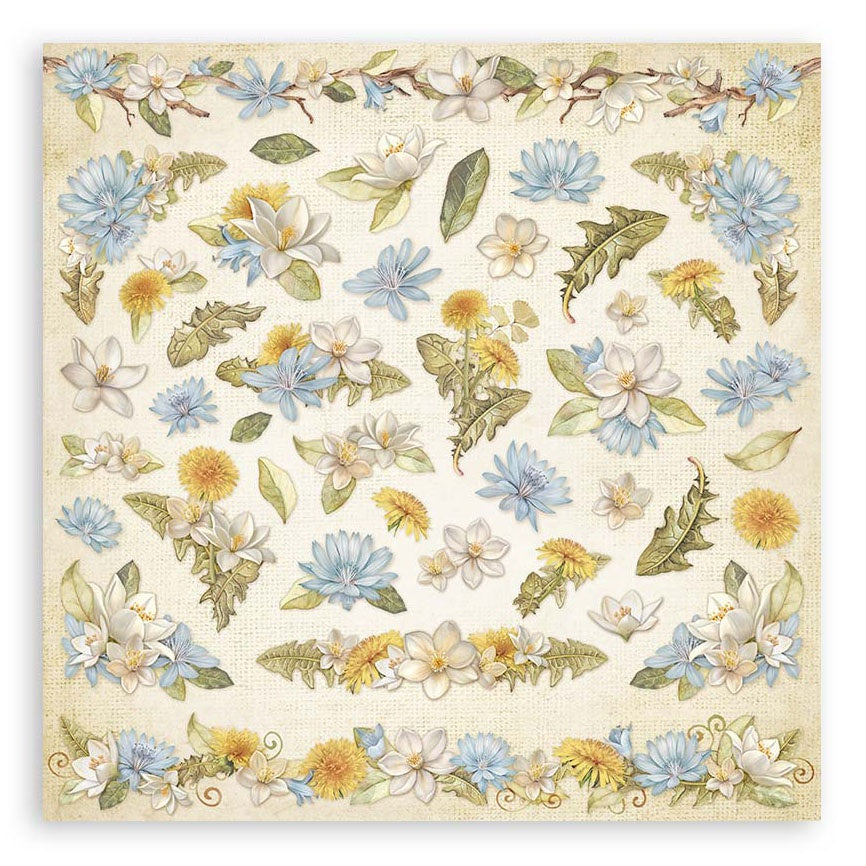 Stamperia Scrapbooking Pad 8"X8" 10/Pkg-Hidden Grove