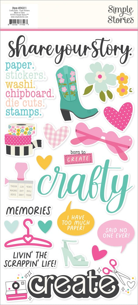 Crafty Baby Foam Stickers-38/Pkg