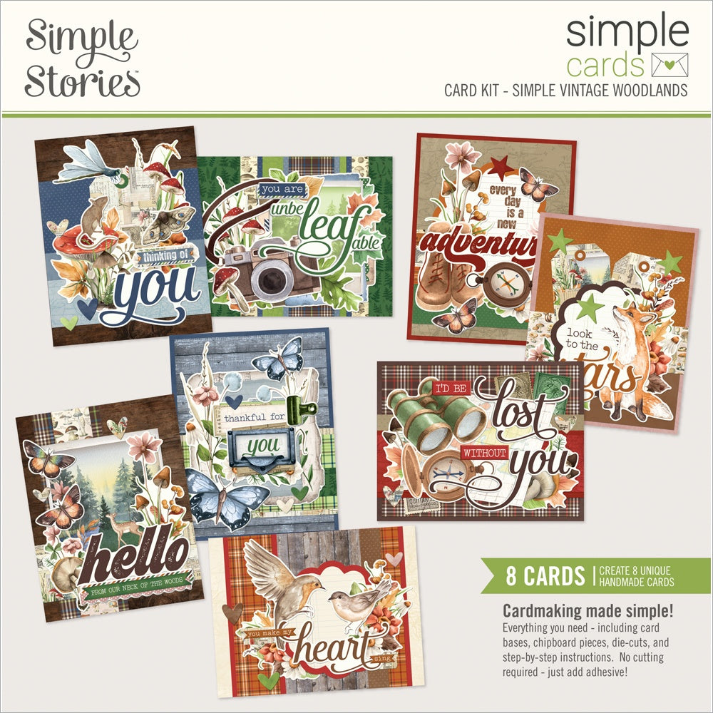Simple Stories Simple Cards Card Kit-Simple Vintage Woodlands