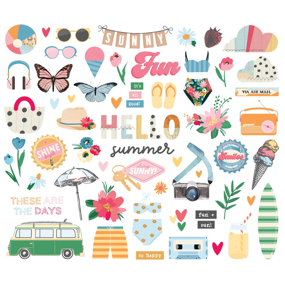 Sunny Days Bits & Pieces-59/Pkg
